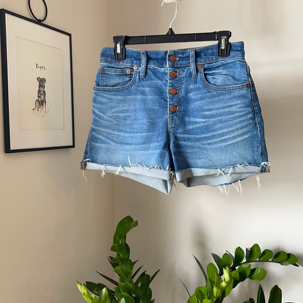 Madewell High-Rise Denim Boyshorts